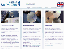 Tablet Screenshot of englishservices.nl